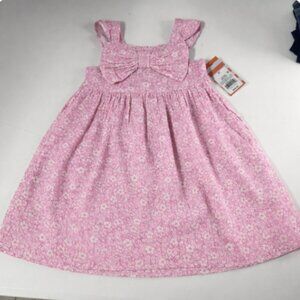 Cat & Jack Toddler Girls' Floral Woven Dress Light Purple, Size 4T, NWT